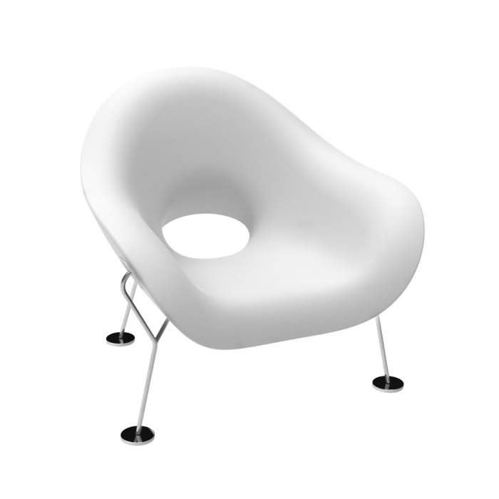 Qeeboo Pupa Armchair Brass Base Indoor