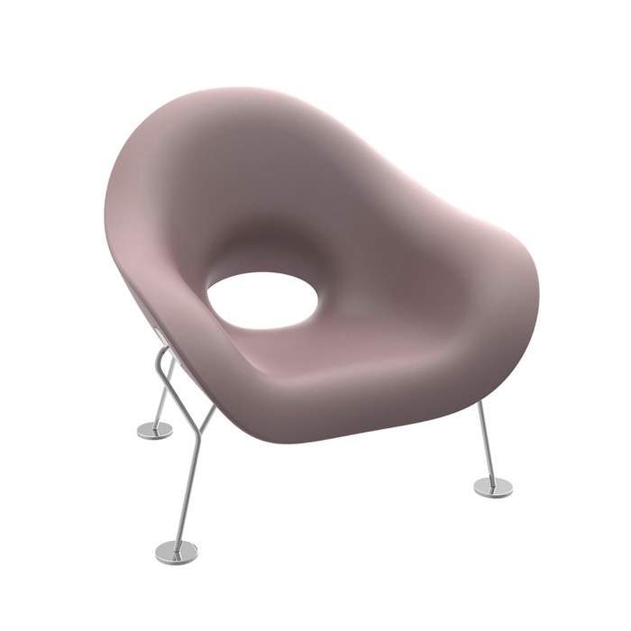Qeeboo Pupa Armchair Brass Base Indoor