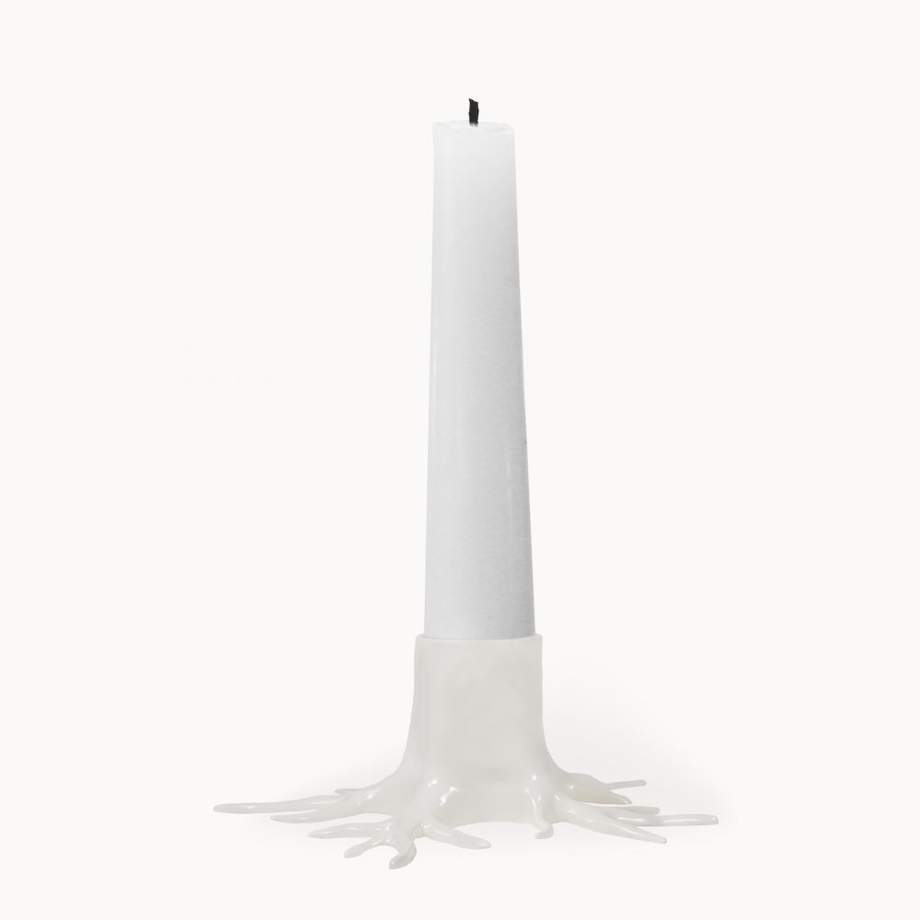 Garden Glory Mini Root Candle Holder White