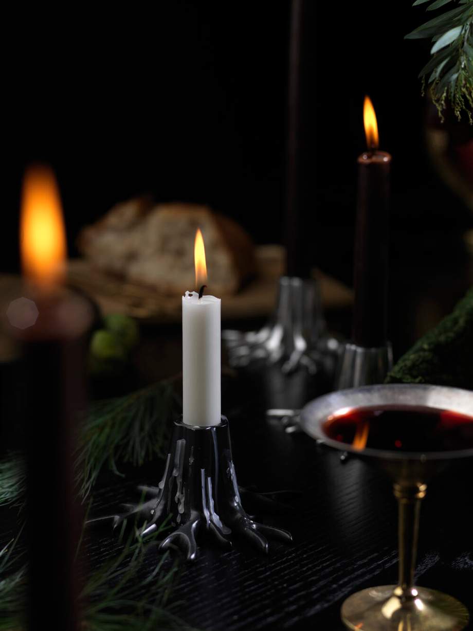 Garden Glory Mini Root Candle Holder Black