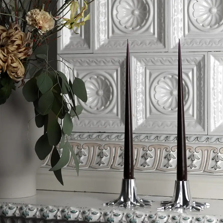 Garden Glory Mini Root Candle Holder Silver