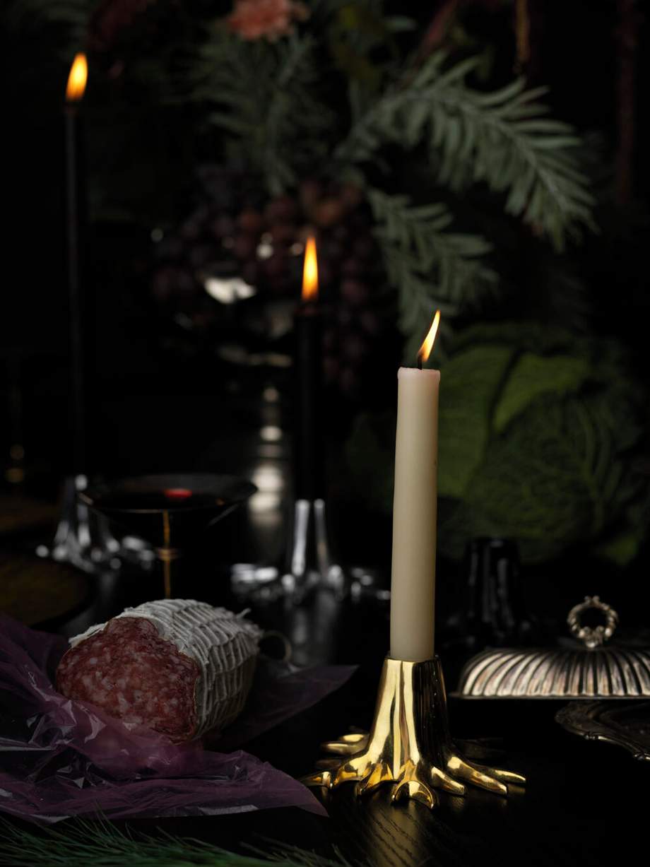 Garden Glory Mini Root Candle Holder Gold