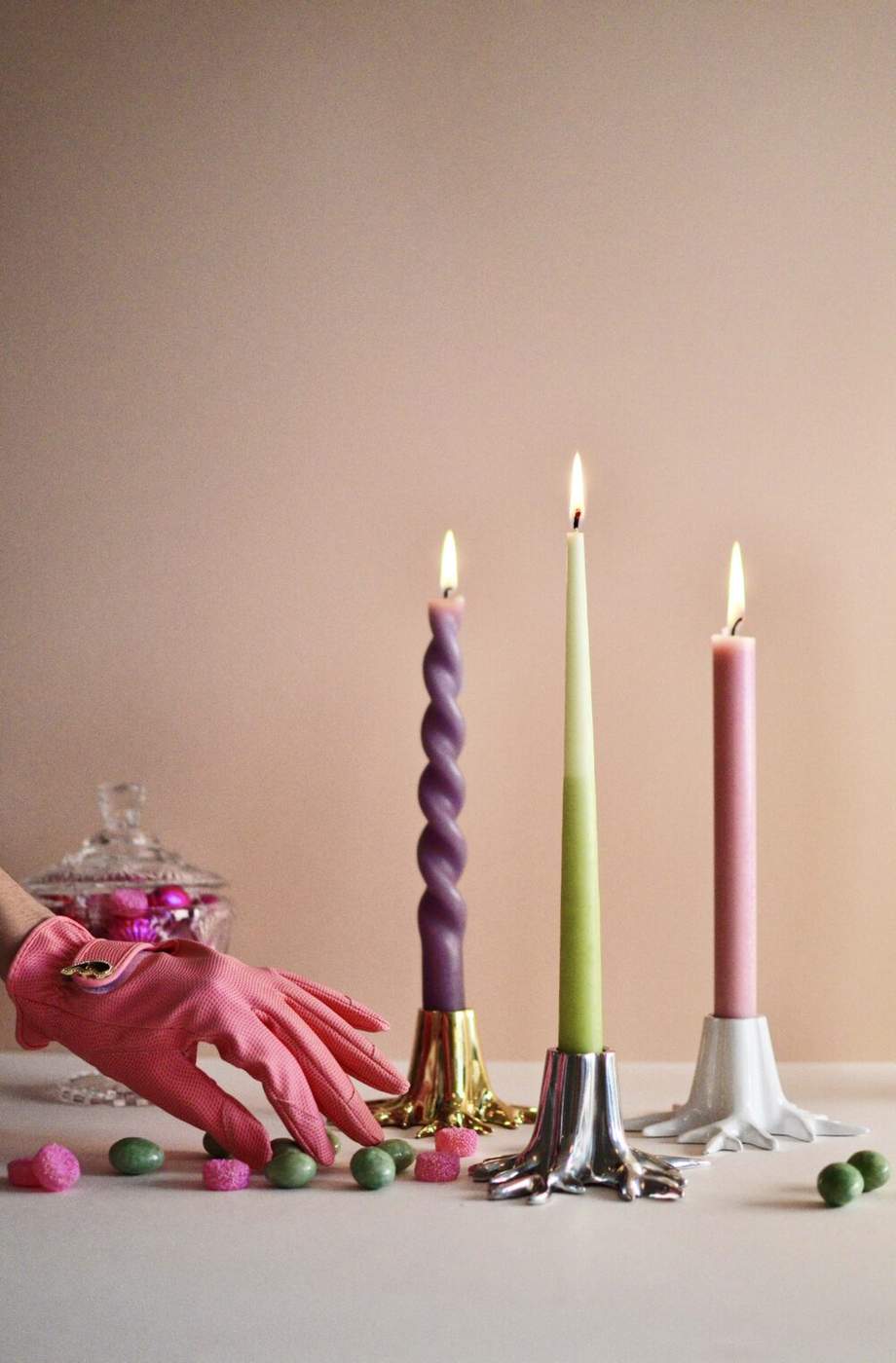 Garden Glory Mini Root Candle Holder Gold