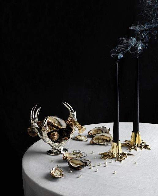 Garden Glory Mini Root Candle Holder Gold