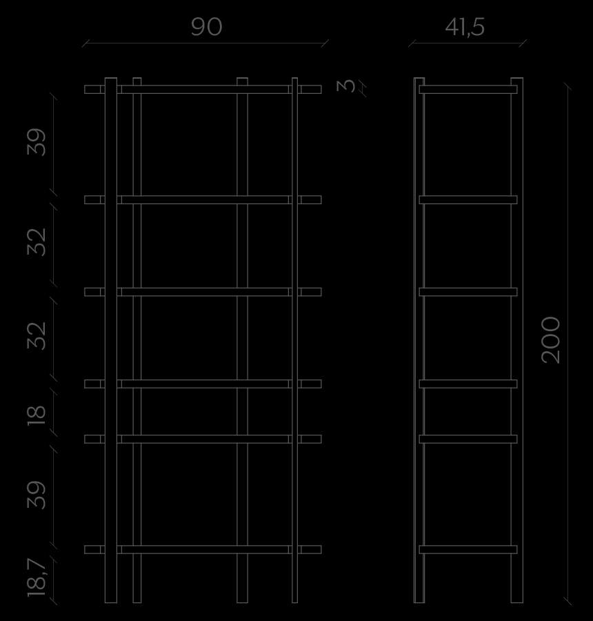 Miniforms Milonga Bookcase