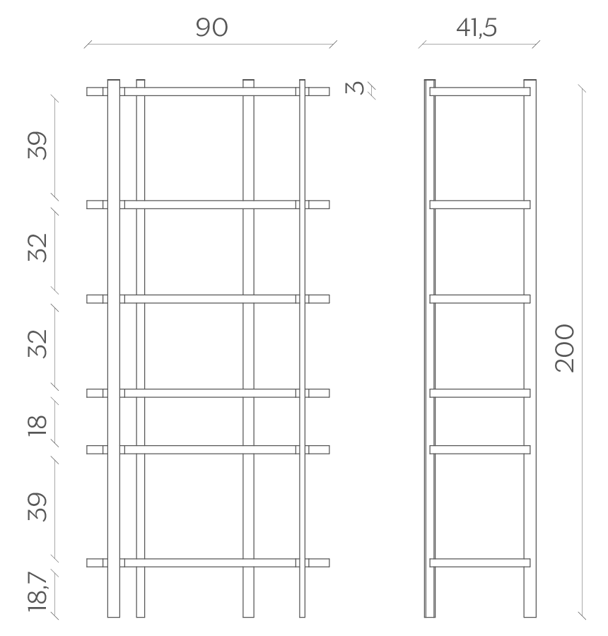 Miniforms Milonga Bookcase