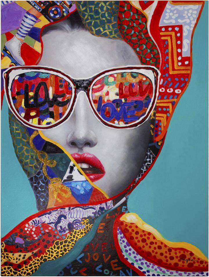 Chic Woman Wall Artwork Led