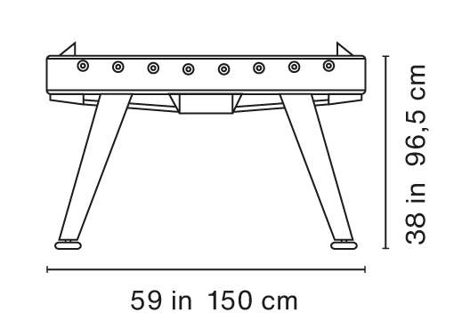 RS Barcelona RS2 Gold football table Indoor/Outdoor
