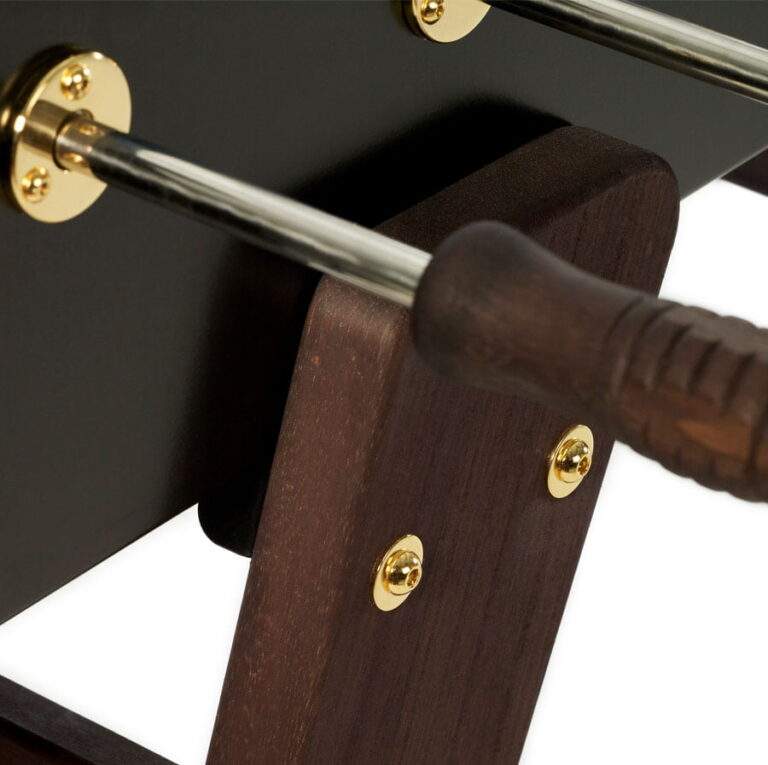 RS Barcelona RS3 Wood Gold Football Table Indoor/Outdoor