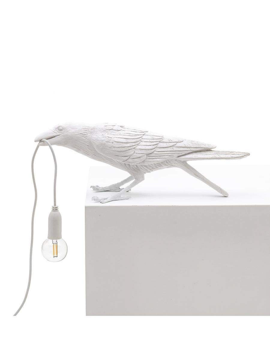 Seletti Bird Lamp White Playing OUTDOOR