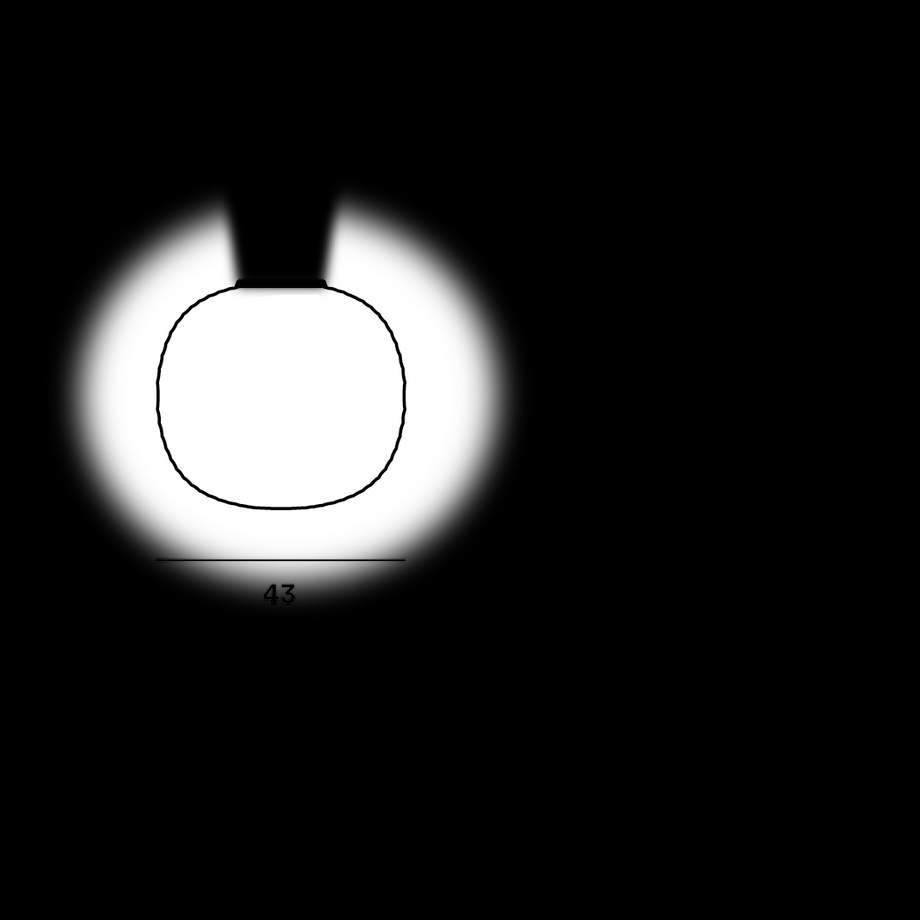 Foscarini Gem Semi Wall Lamp