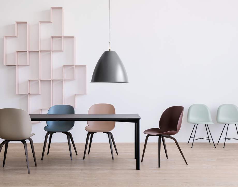 Gubi Beetle Chair Wooden Base