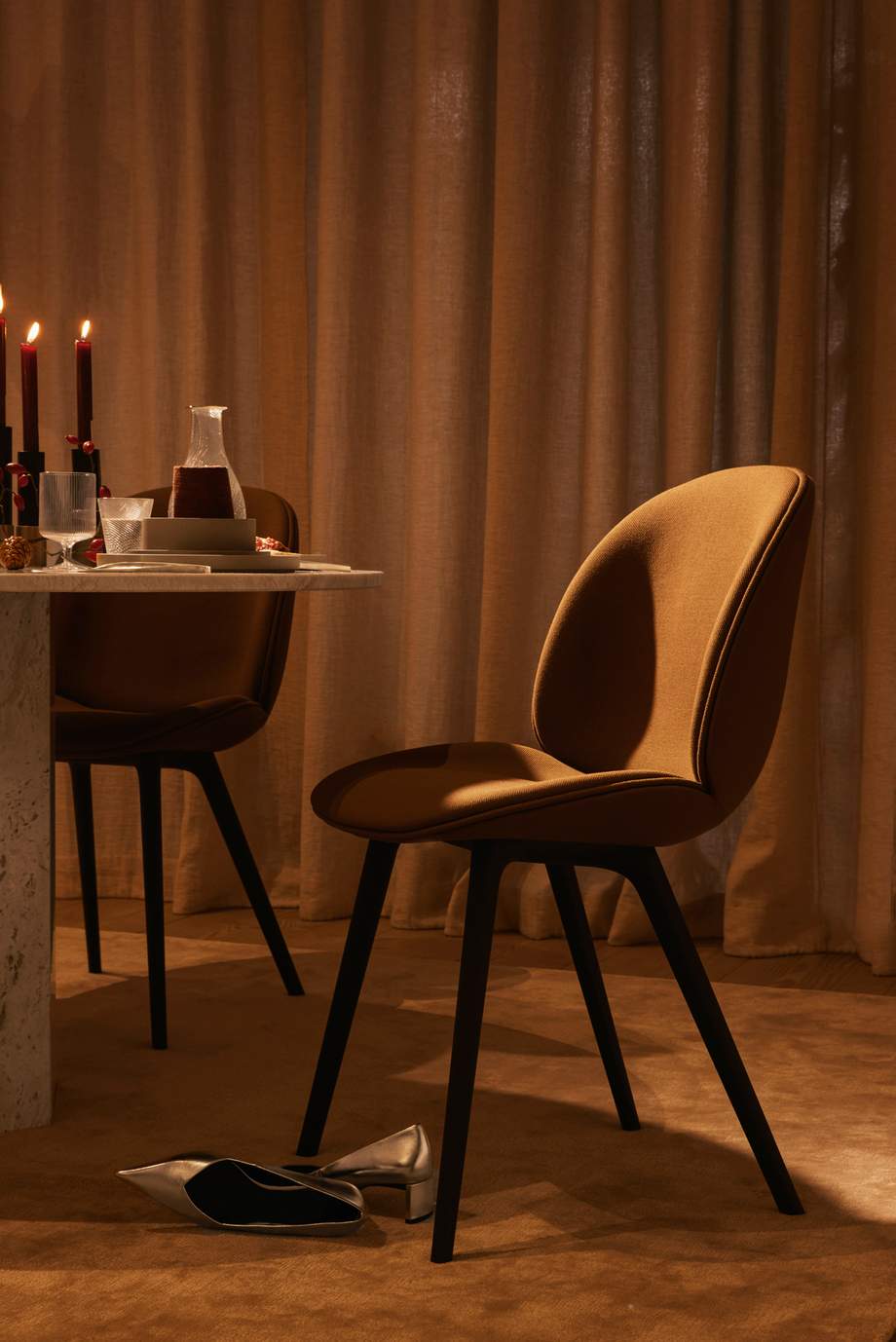 Gubi Beetle Chair Wooden Base