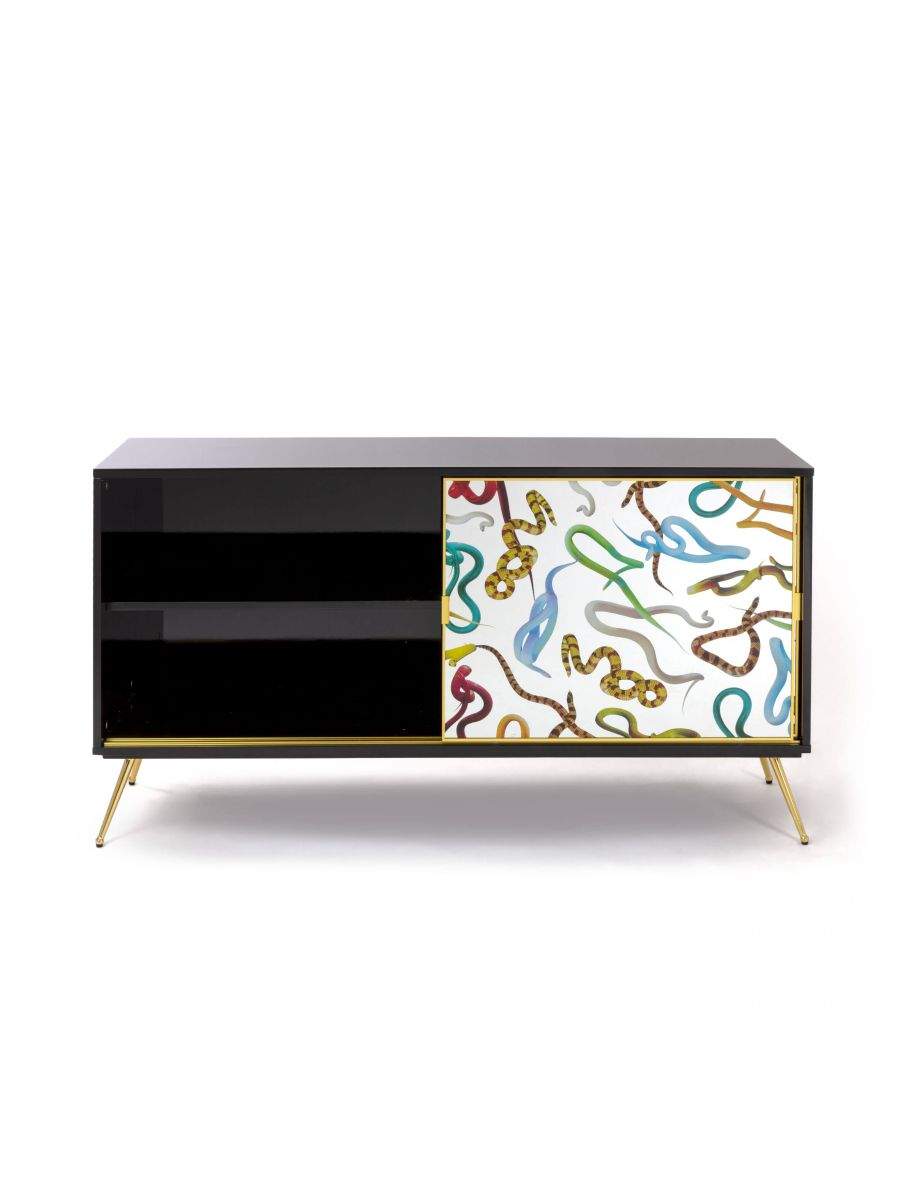 Seletti Toiletpaper Cabinet Sliding Door Snakes