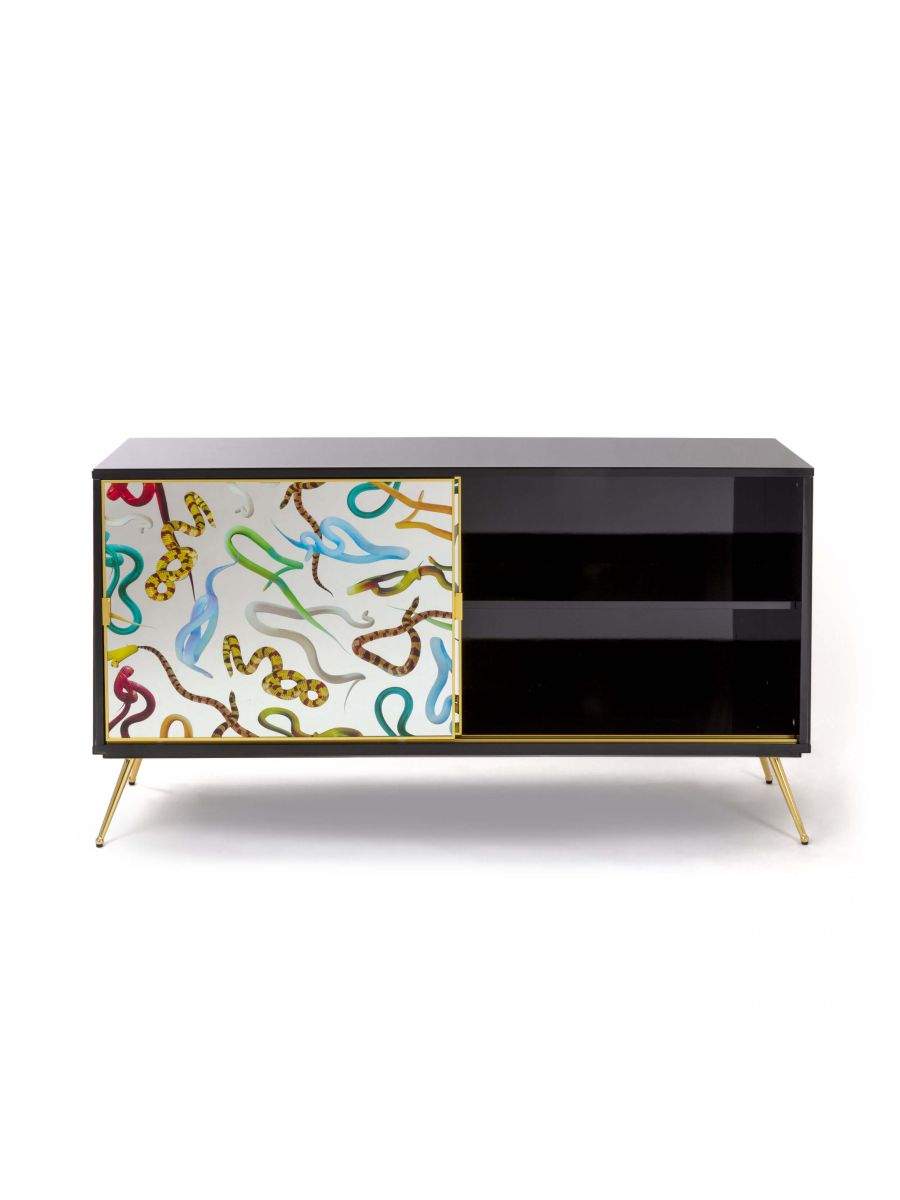 Seletti Toiletpaper Cabinet Sliding Door Snakes