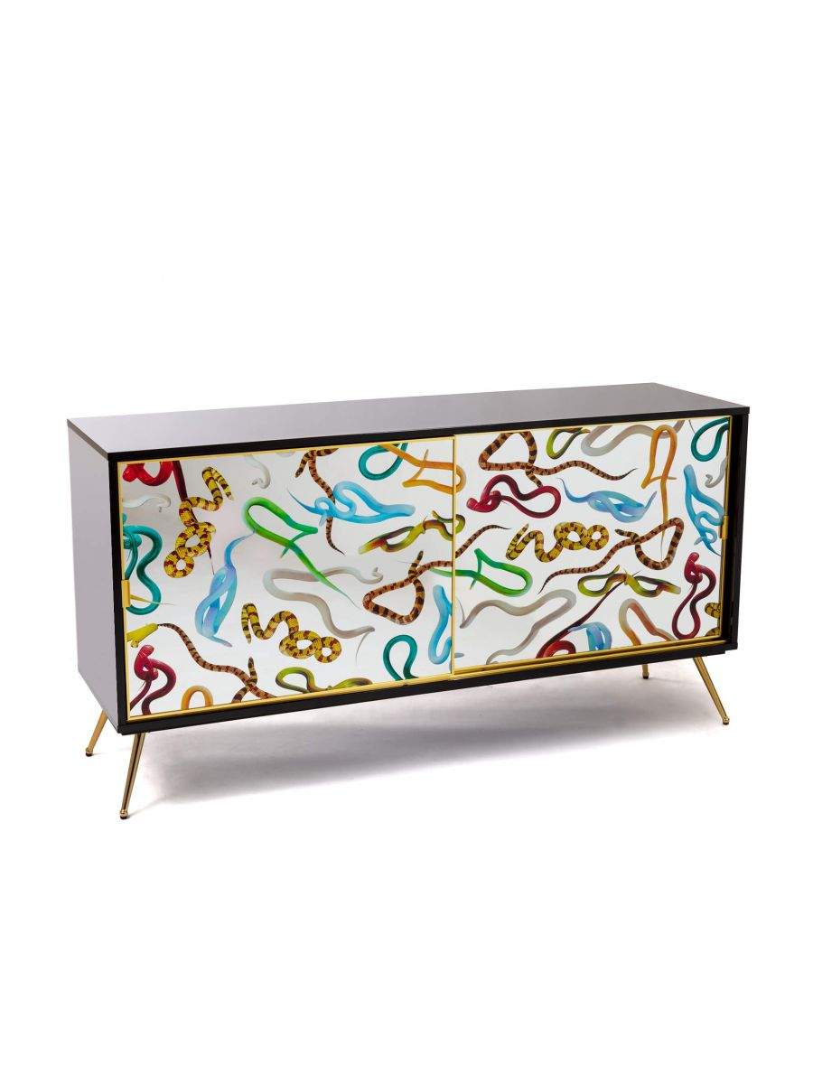 Seletti Toiletpaper Cabinet Sliding Door Snakes