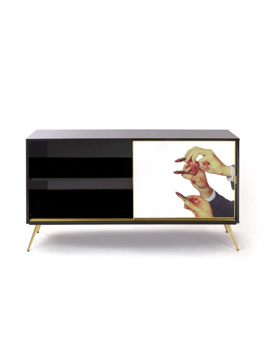 Seletti Toiletpaper Cabinet Sliding Door Lipsticks