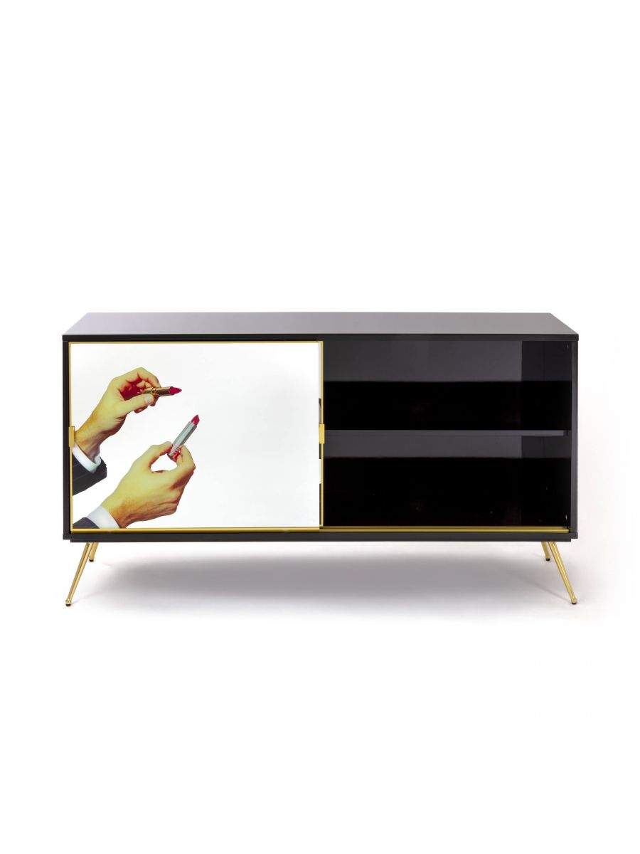 Seletti Toiletpaper Cabinet Sliding Door Lipsticks