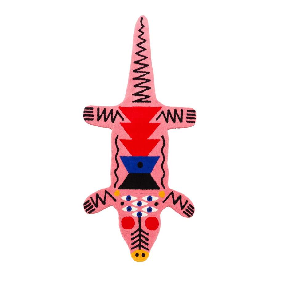Qeeboo Carpet Oggian Crocopink