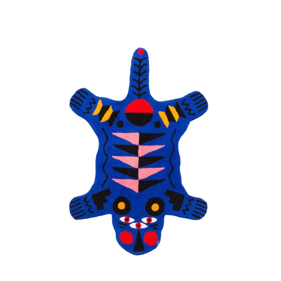 Qeeboo Carpet Oggian Blue Panther 
