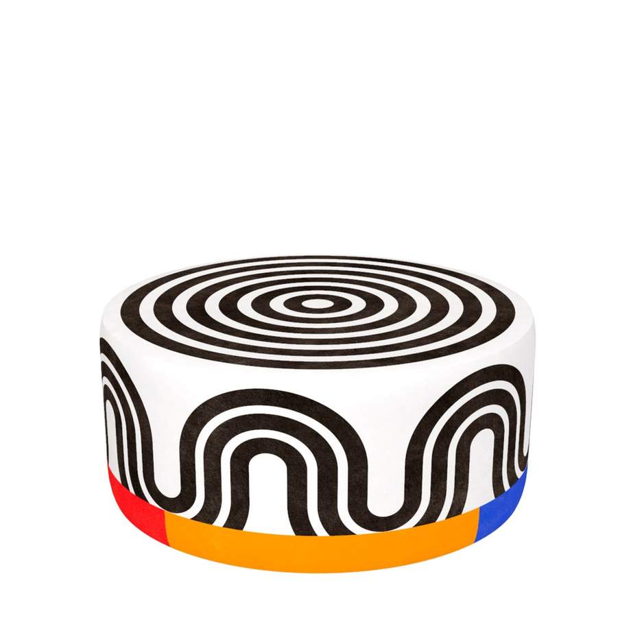 Qeeboo Pouf Oggian Spyral White L