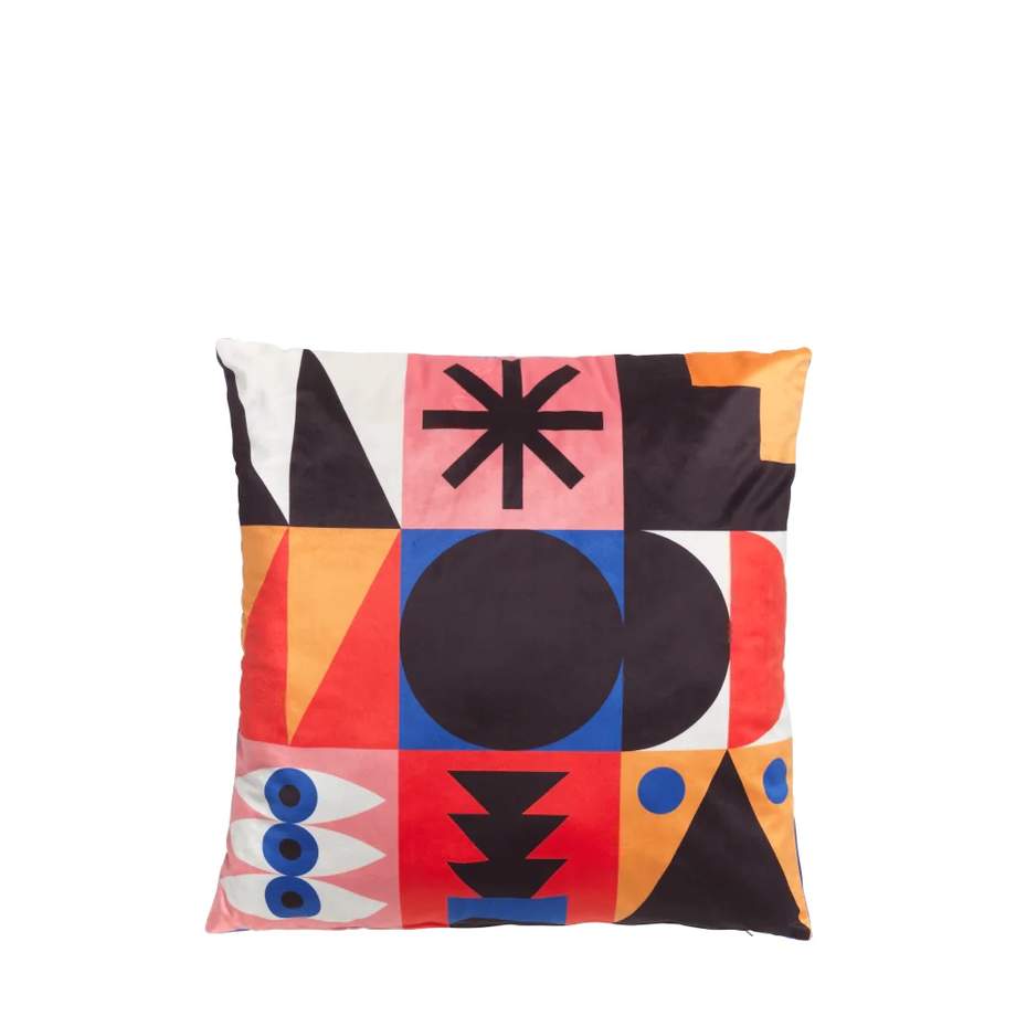 Qeeboo Cushion Oggian Red Palm