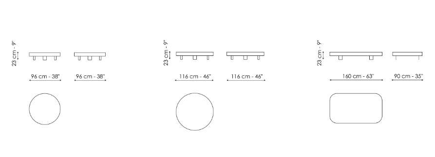 Bonaldo Jazz Coffe Tables