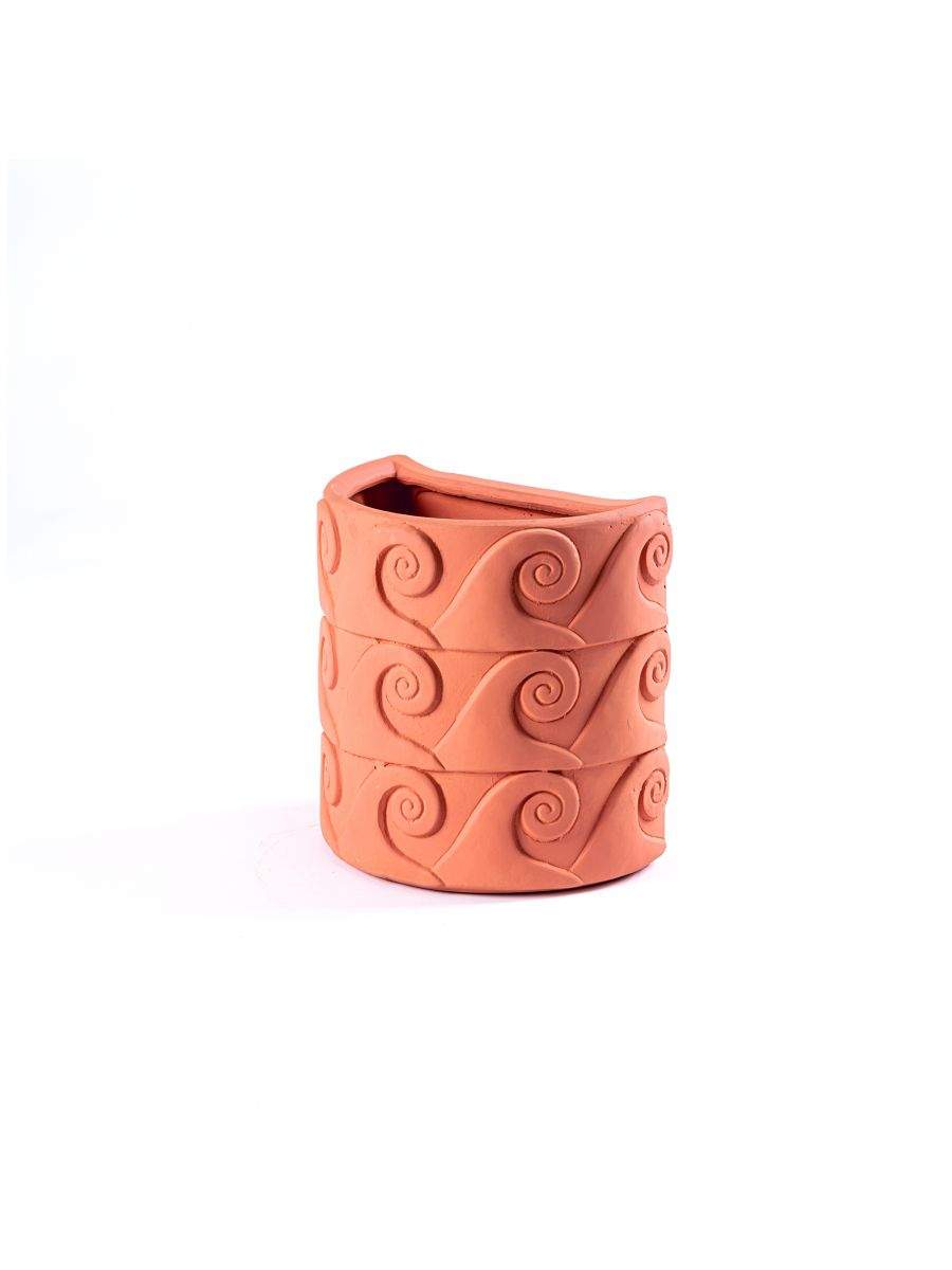 Seletti Magna Graecia Terracotta Wall Vase Onde