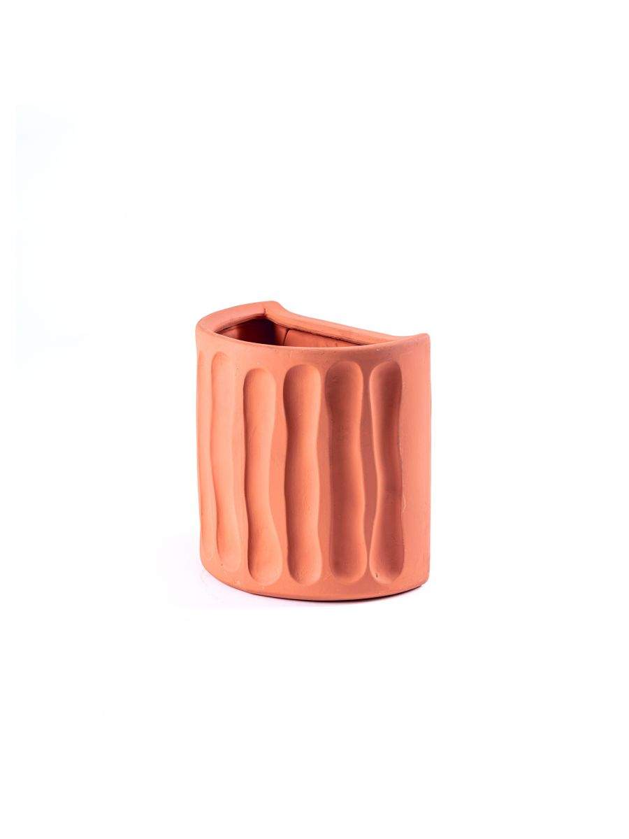 Seletti Magna Graecia Terracotta Wall Vase Dorico