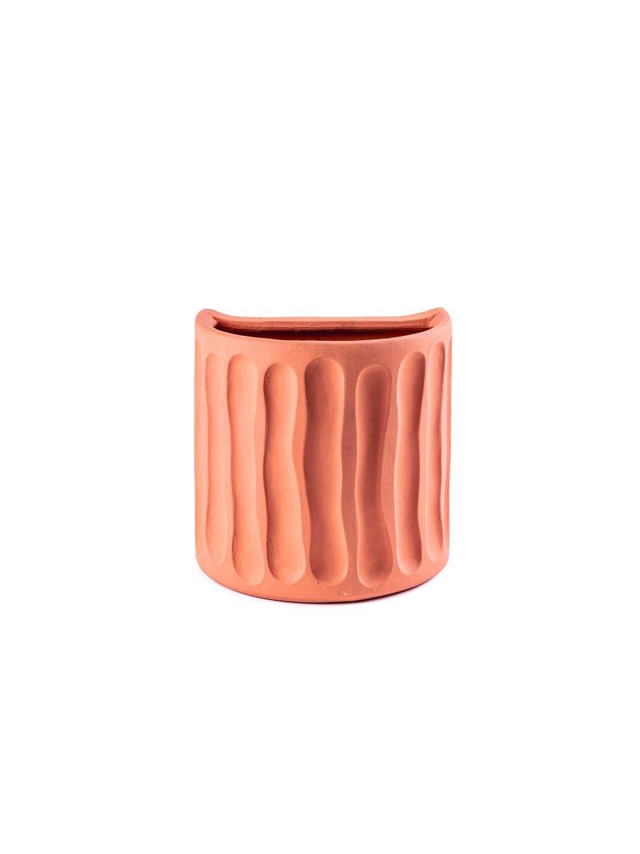 Seletti Magna Graecia Terracotta Wall Vase Dorico