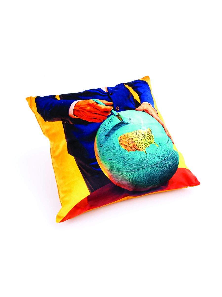 Seletti Toiletpaper Cushion Globe