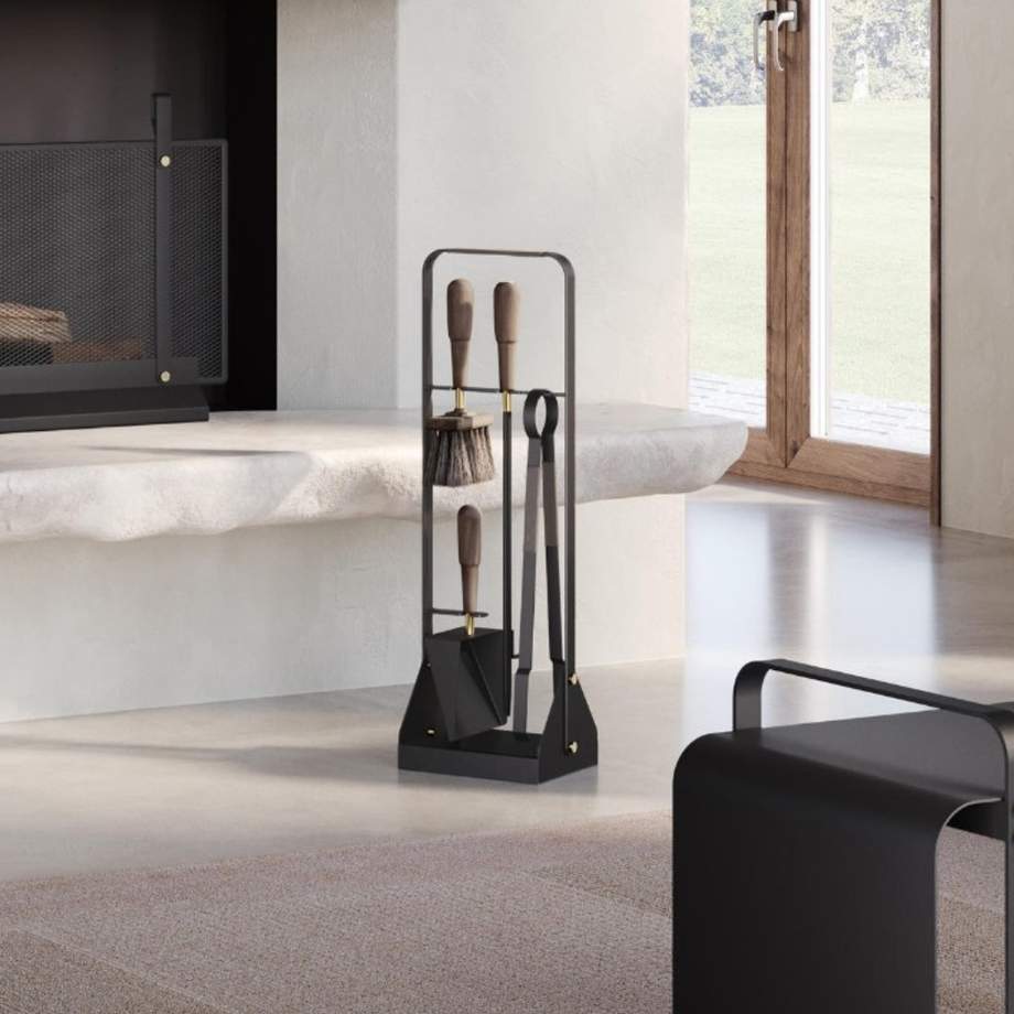 Eldvarm Fireplace Companion Set Emma Graphite
