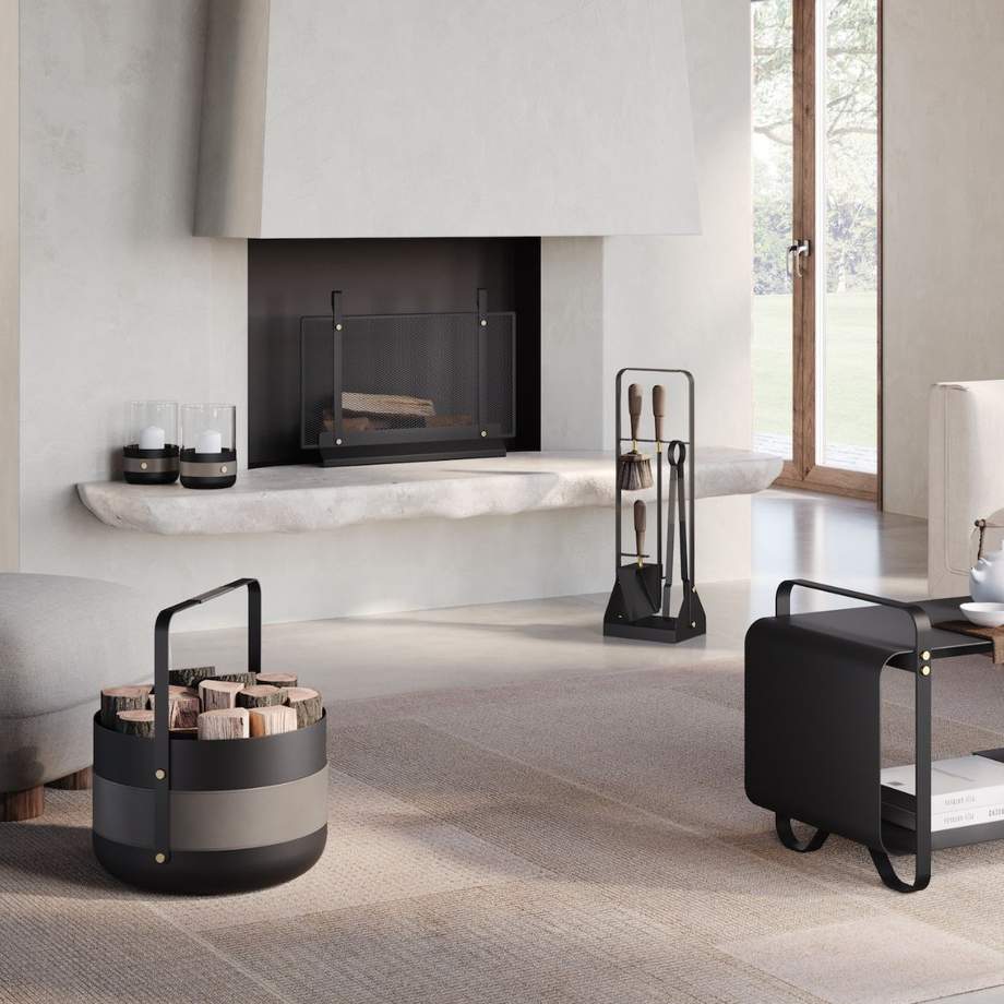 Eldvarm Fireplace Companion Set Emma Graphite