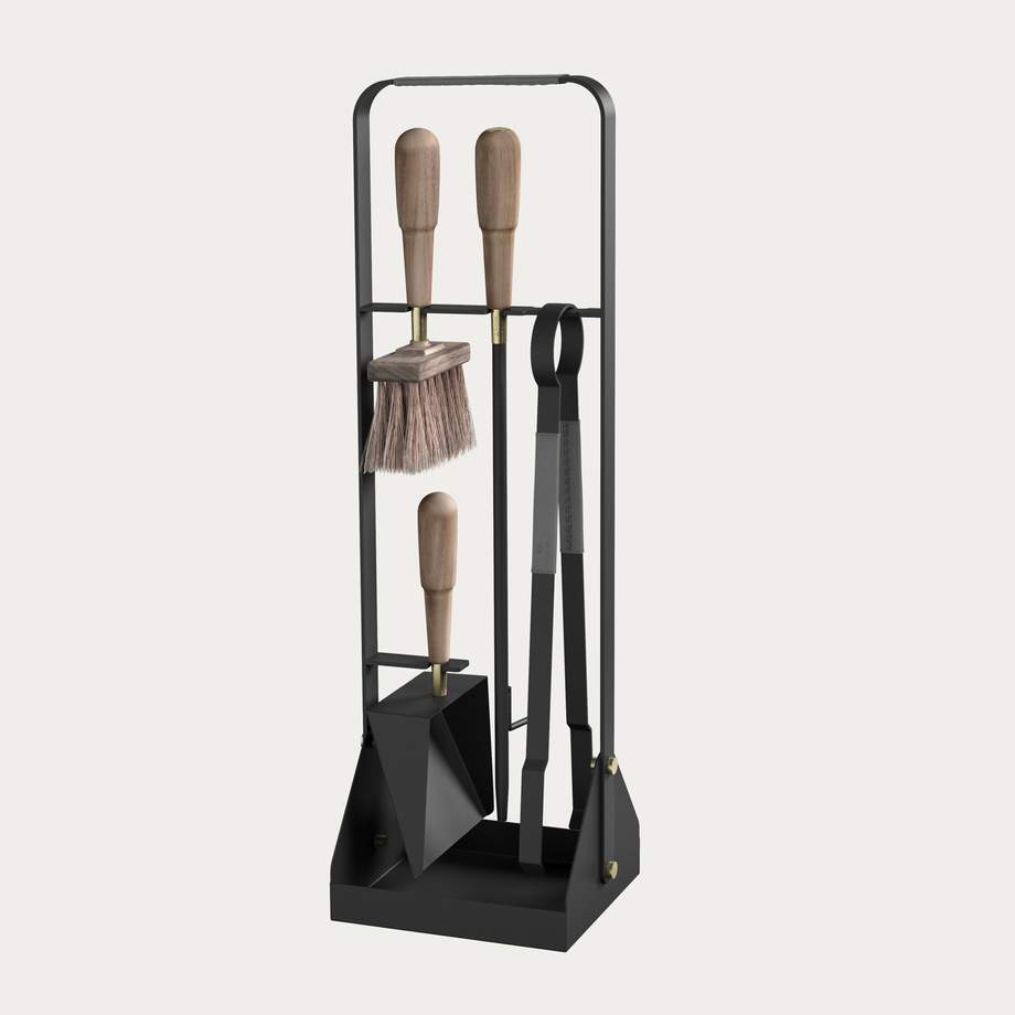 Eldvarm Fireplace Companion Set Emma Graphite
