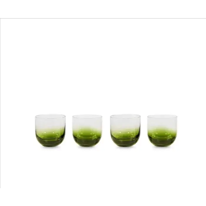 Tom Dixon Set Whiskey Glasses x 4 Green