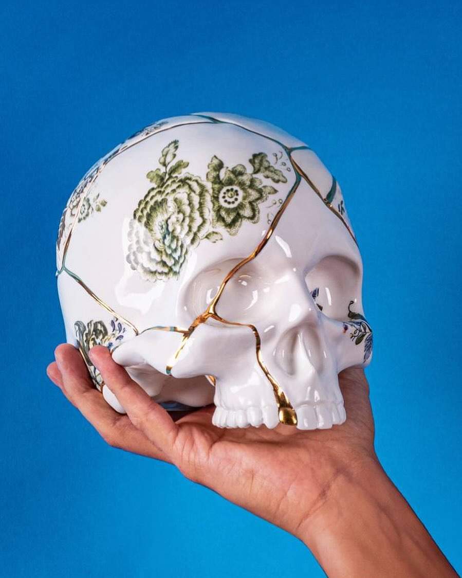 Seletti Kintsugi Skull