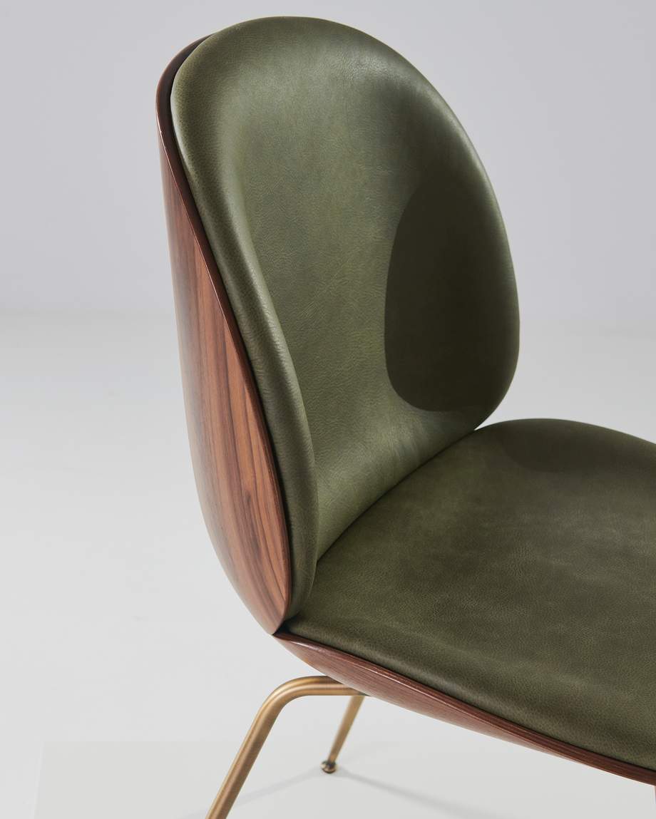 Gubi Beetle Chair 3D Veneer Metal Base