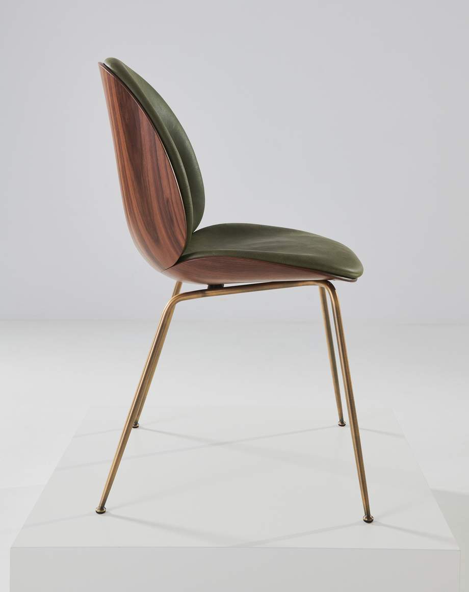 Gubi Beetle Chair 3D Veneer Metal Base