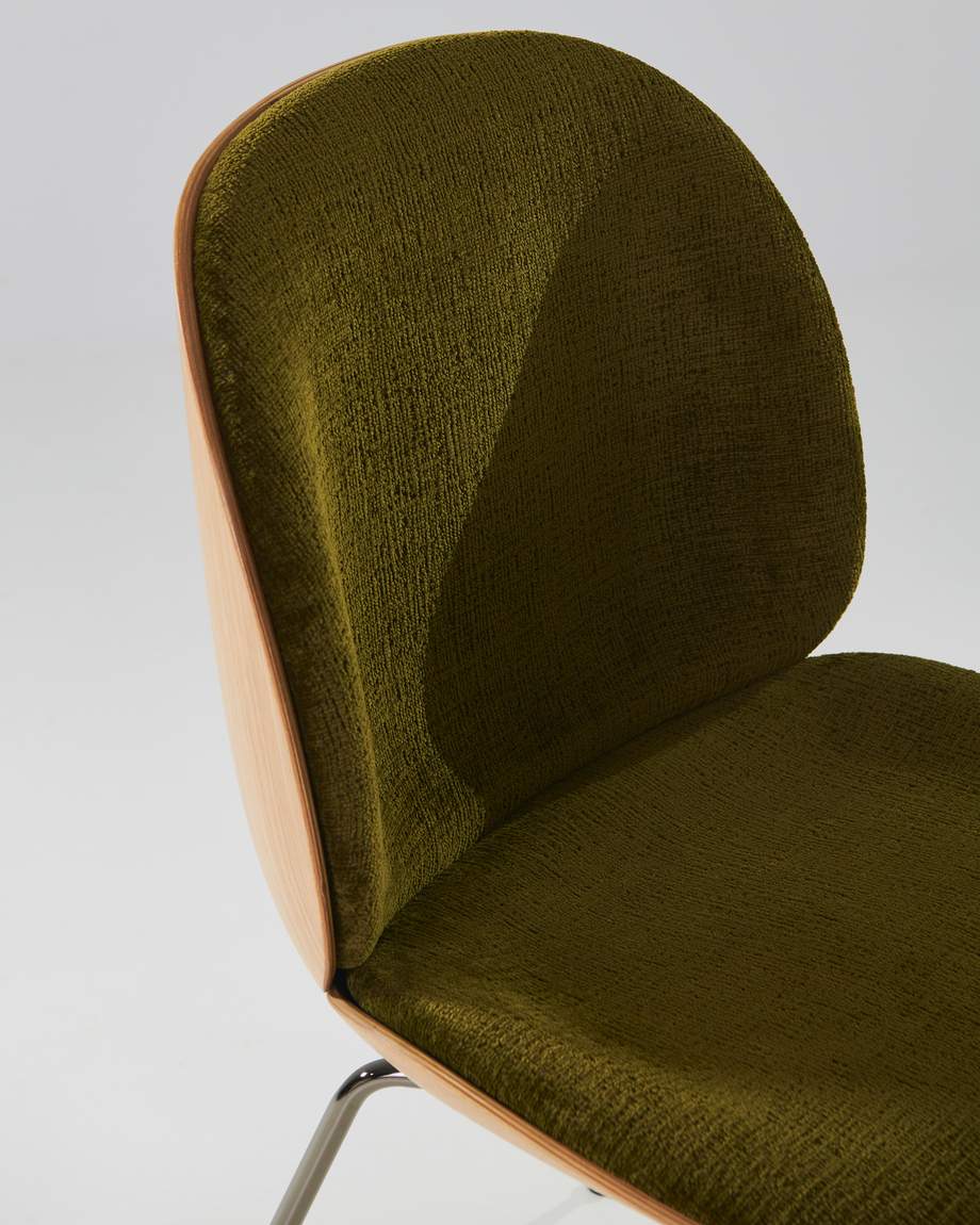 Gubi Beetle Chair 3D Veneer Metal Base