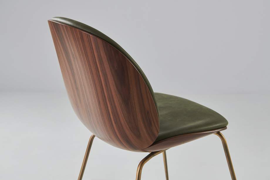 Gubi Beetle Chair 3D Veneer Metal Base
