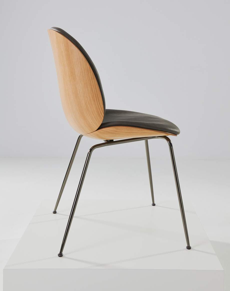Gubi Beetle Chair 3D Veneer Metal Base