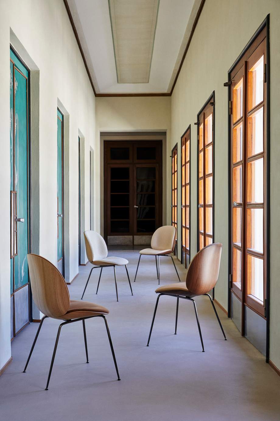 Gubi Beetle Chair 3D Veneer Metal Base