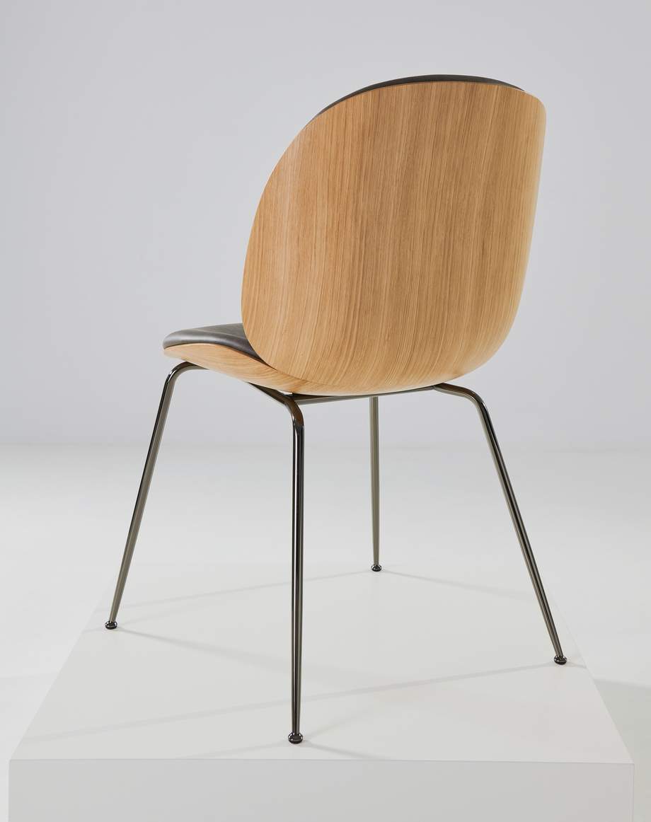 Gubi Beetle Chair 3D Veneer Metal Base