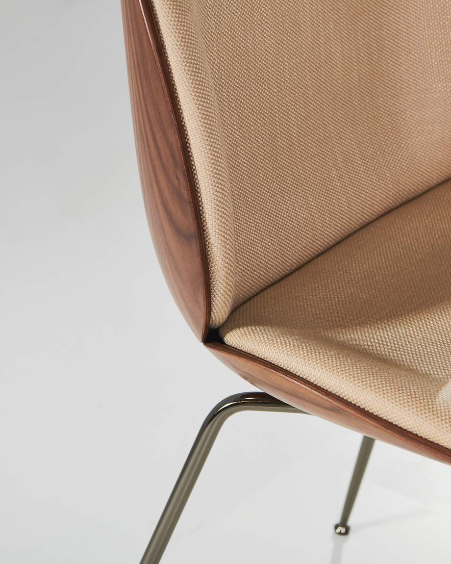 Gubi Beetle Chair 3D Veneer Metal Base