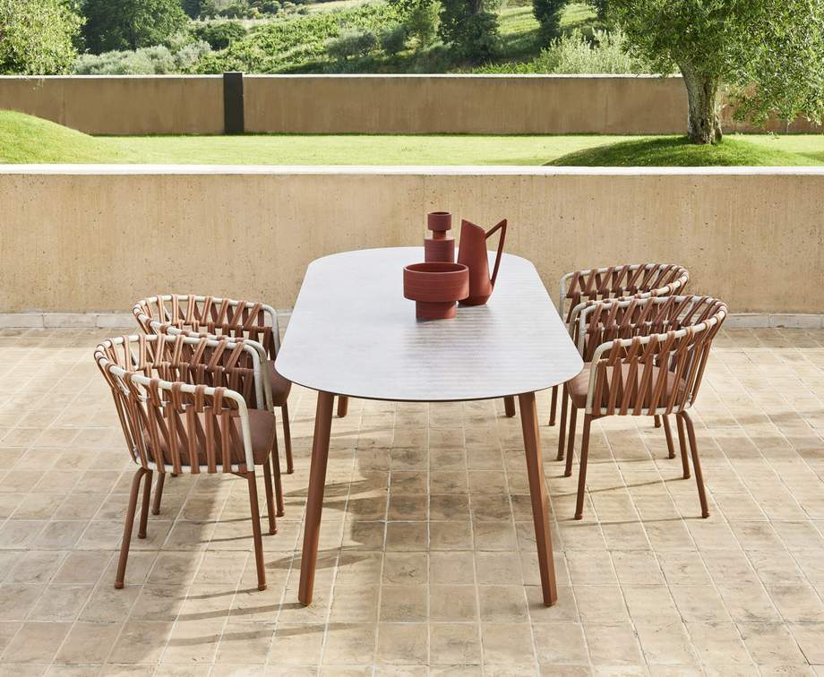 Varaschin Emma Cross Dining Armchair