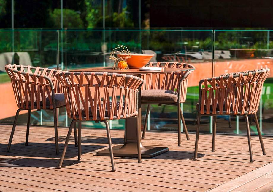 Varaschin Emma Cross Dining Armchair
