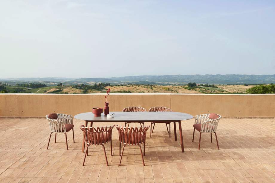 Varaschin Emma Cross Dining Armchair