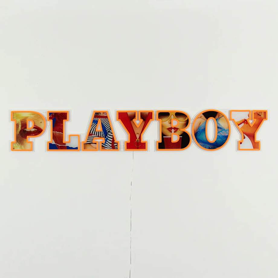 Playboy X "Playboy Wordmark" LED Wall Mountable Neon