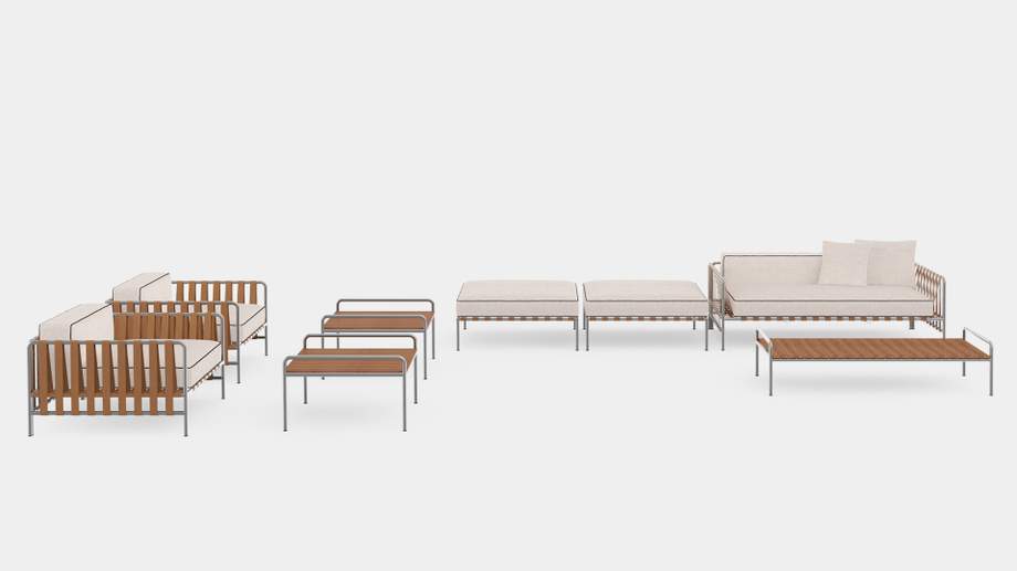 Gandia Blasco Onsen Sectional Pouf