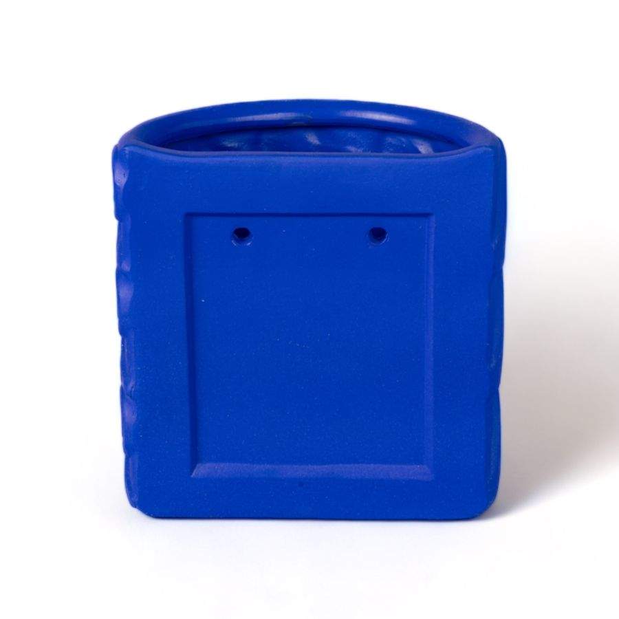 Seletti Magna Graecia Terracotta Wall Vase Onde Blue